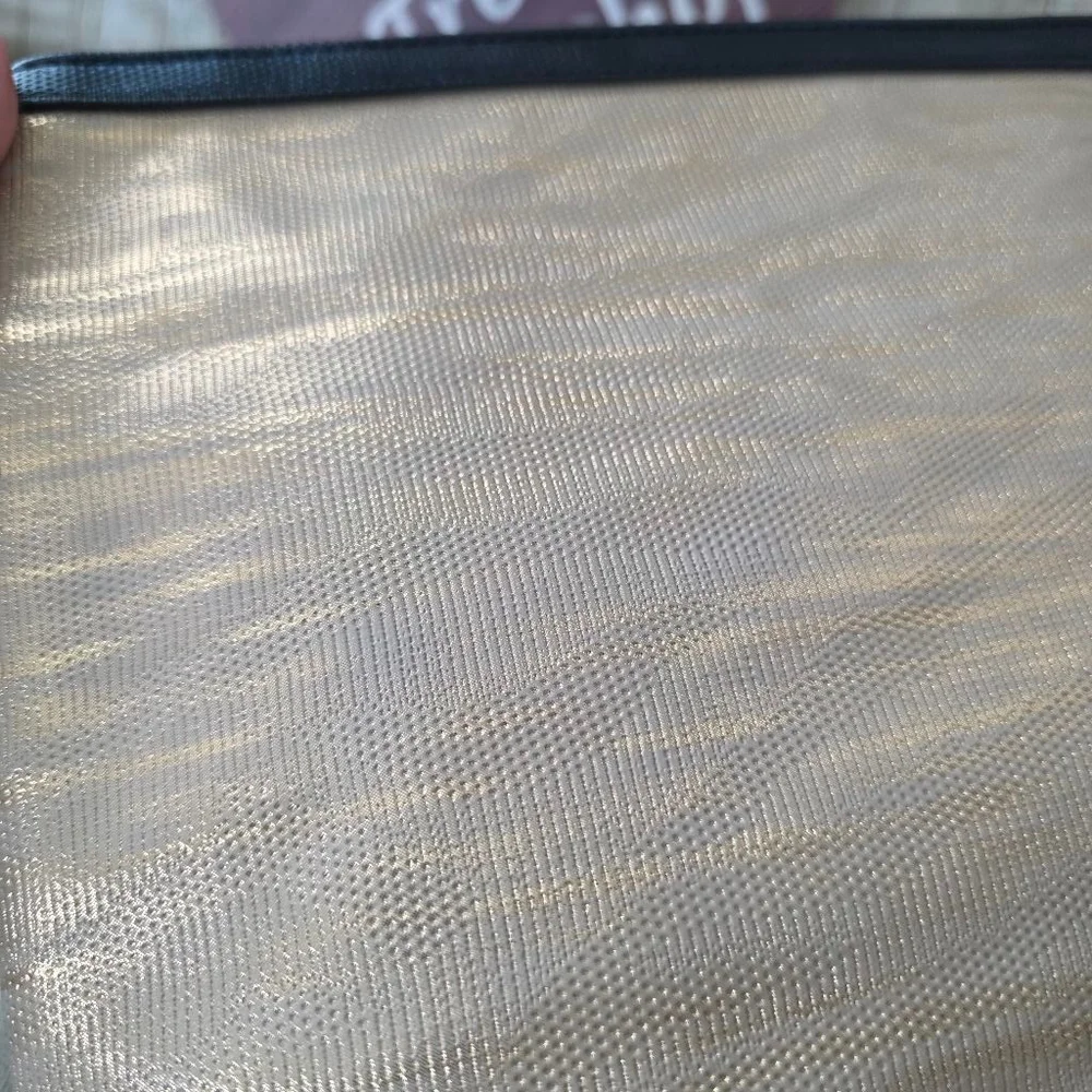Lancome Gold Cosmetic Bag medium